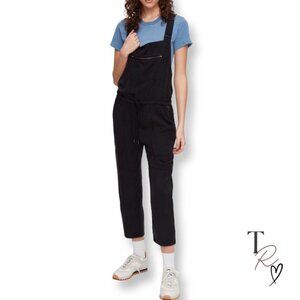 Aritzia Wilfred Free Valletta Cropped Casual Utility Overalls in Black (XS)